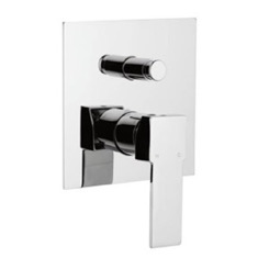 Built-in Bath Shower Mixer with Pressure Balance Cartridge, Rough-In Valve Included